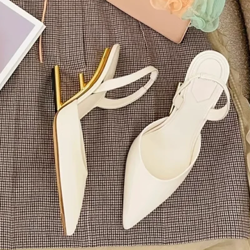 

Matten Leather Strange Style Slingback Pumps Sexy Rouned Toe Ankle Warp New Arrivals Fashion Women Mary Jane Shoes