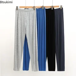 Lente Herfst Heren Modal Home Wear Pyjama Broek Losse Grote Maat Ademende Comfortabele Nachtkleding Broek Man Casual Broek