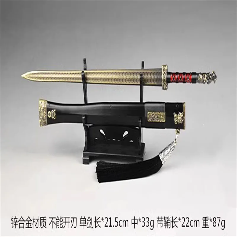 

1/6 Soldier Miniature Weapon Toy Ancient Famous Sword Zhou Yu Saber High Quality Model Fit 12'' Action Figures Body In Stock