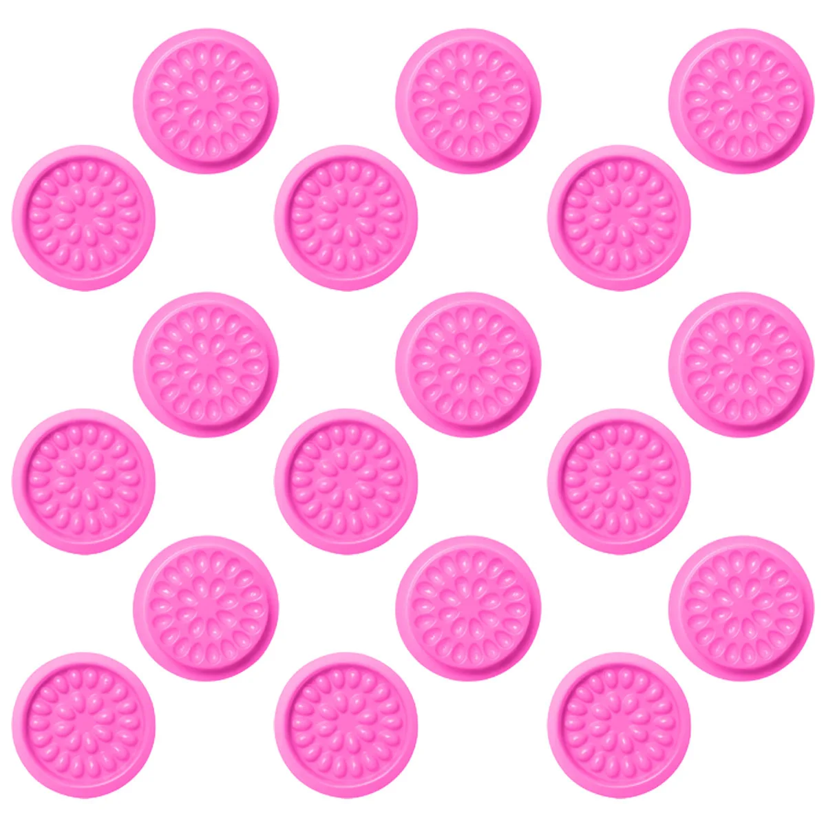 

100pcs Pvc Flower Shape False Eyelash Tray Reusable Waterproof Lightweight Grafting Tool Extension Holder Colorful Makeup Pallet