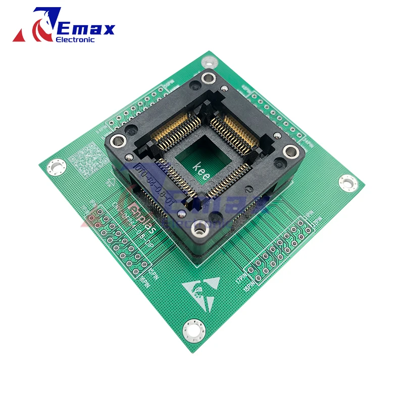 TQFP64 LQFP64 QFP64/DIP64 14*14MM 16*16Mm/Setelan 1.6-2.5Mm Chip/Ruang 0.8Mm OTQ-64-0.8-01 TQFP64 Adaptor Soket Bakar Uji PCB