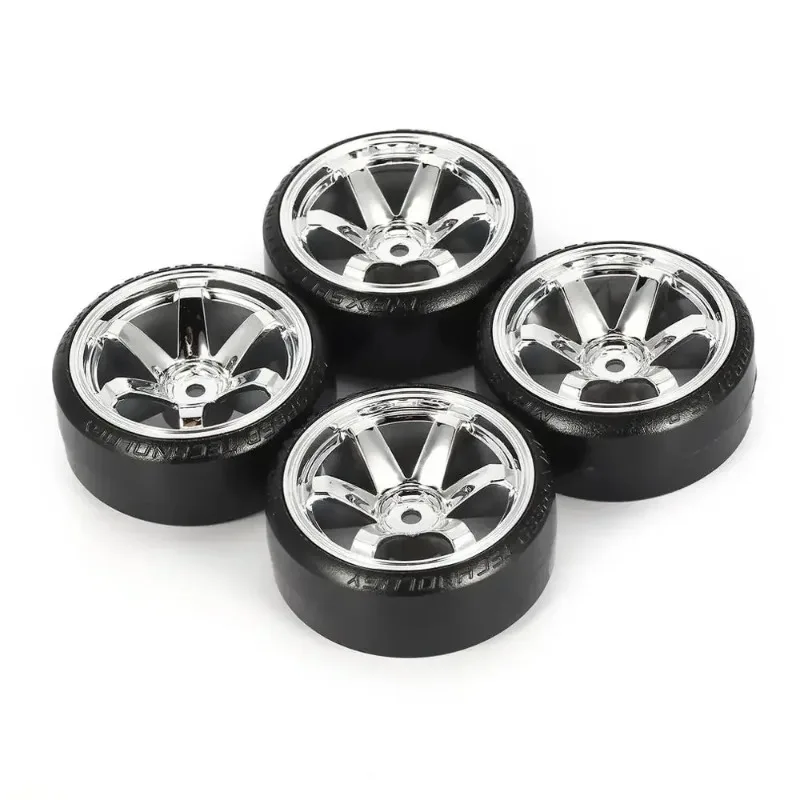 4Pcs RC Hard Pattern Drift Tires Tire Wheel dla Trxs HSP Tamiya HPI 1:10 RC On-road Vehicle Drifting Car Hard Tire Set