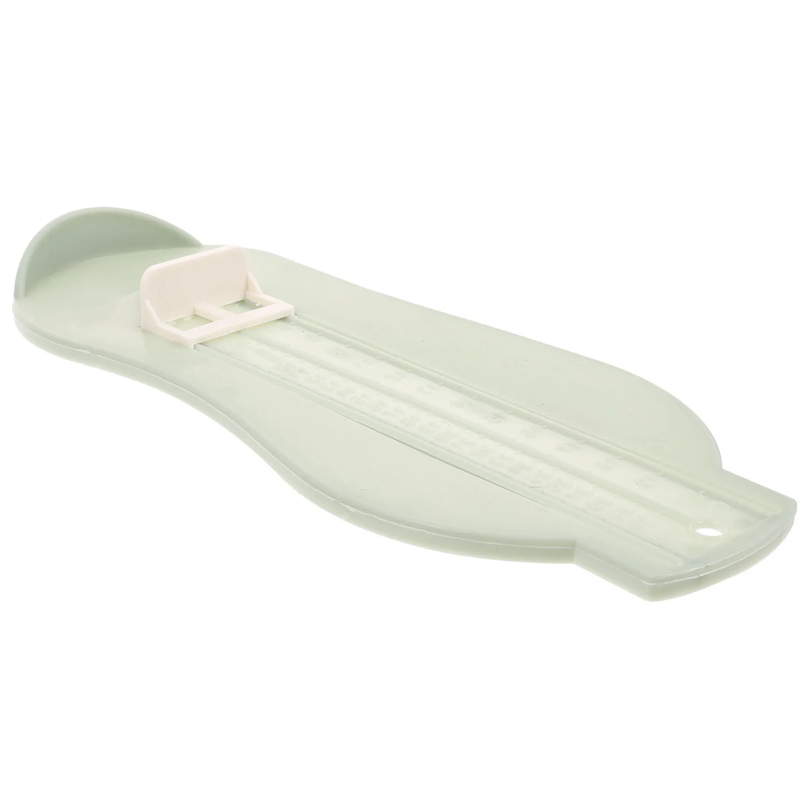 Medidor de medida de pie para niños, regla de tamaño de zapato ajustable para niños pequeños, instrumento azul ligero de 0 a 8 años