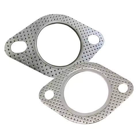 1PC High Temperature Car Exhaust Flange Auto Exhaust Gasket Replacement Sealing Pad Reinforced Car Accessories Muffler Gasket