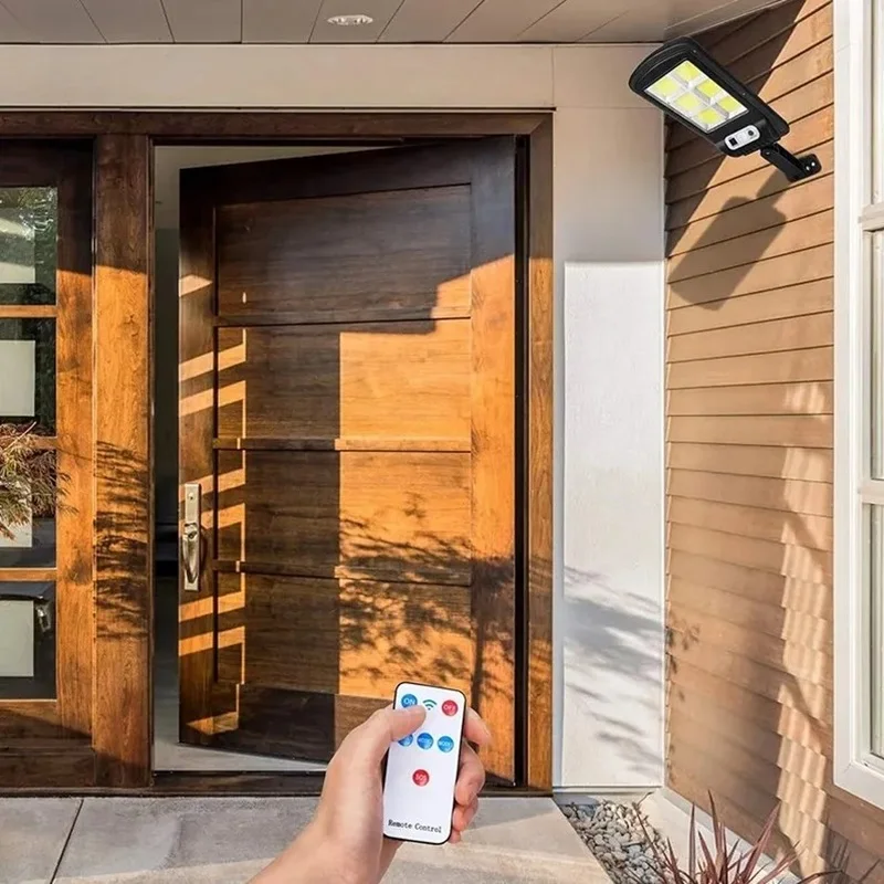 Outdoor Solar Lights Easy To Install Energy Saving Courtyard Garden Street Waterproof Motion Sensor Solar Lights Remote Control