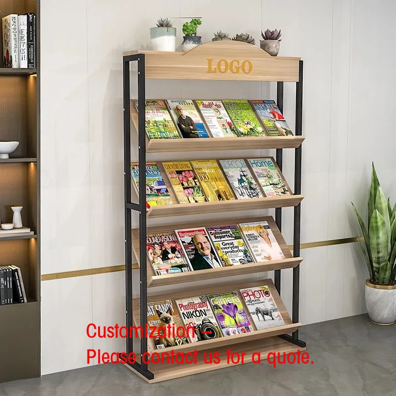 custom.Floor-standing Rack Newspaper, Magazine,rack, Book and Album Promotional Display Rack, Storage and Organization Rack
