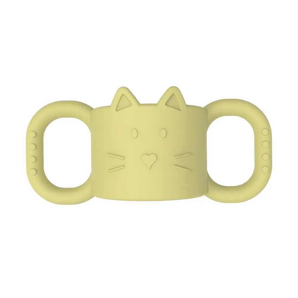 Food-Grade Silicone Baby Bottle Sleeve Cute Cat Face Insulated Grip Silicone Cup Holder Flexible for Dr. Brown’s 8 oz/4 oz