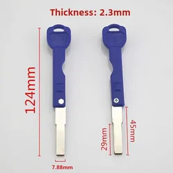 5PC folding fingerprint lock dedicated anti-theft door blade multi track folding key embryo