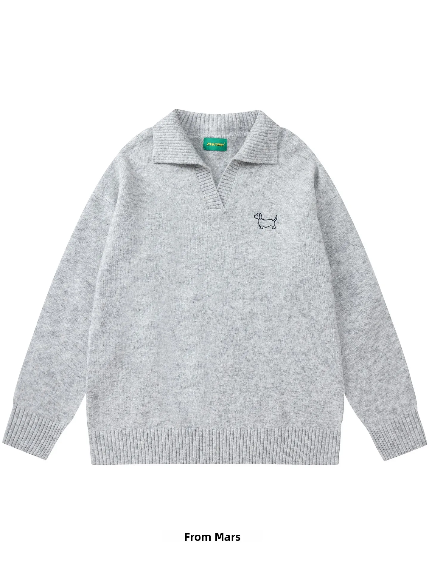 

Вязаный свитер в стиле ретро с воротником-стойкой для мужчин и женщин: повседневный, комфортный, теплый, модный осенне-зимний топ