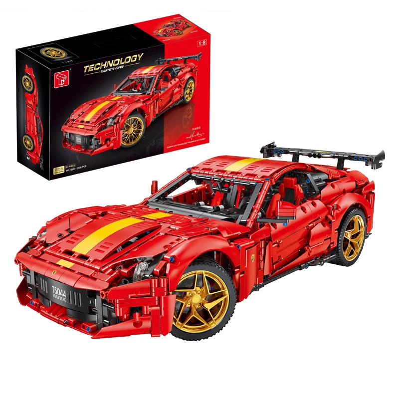 MOC Technical RC Sports Car Blocks de Construção, Montagem Criativa City Racing Bricks, modelo de brinquedos para crianças, presente, novo, 2024