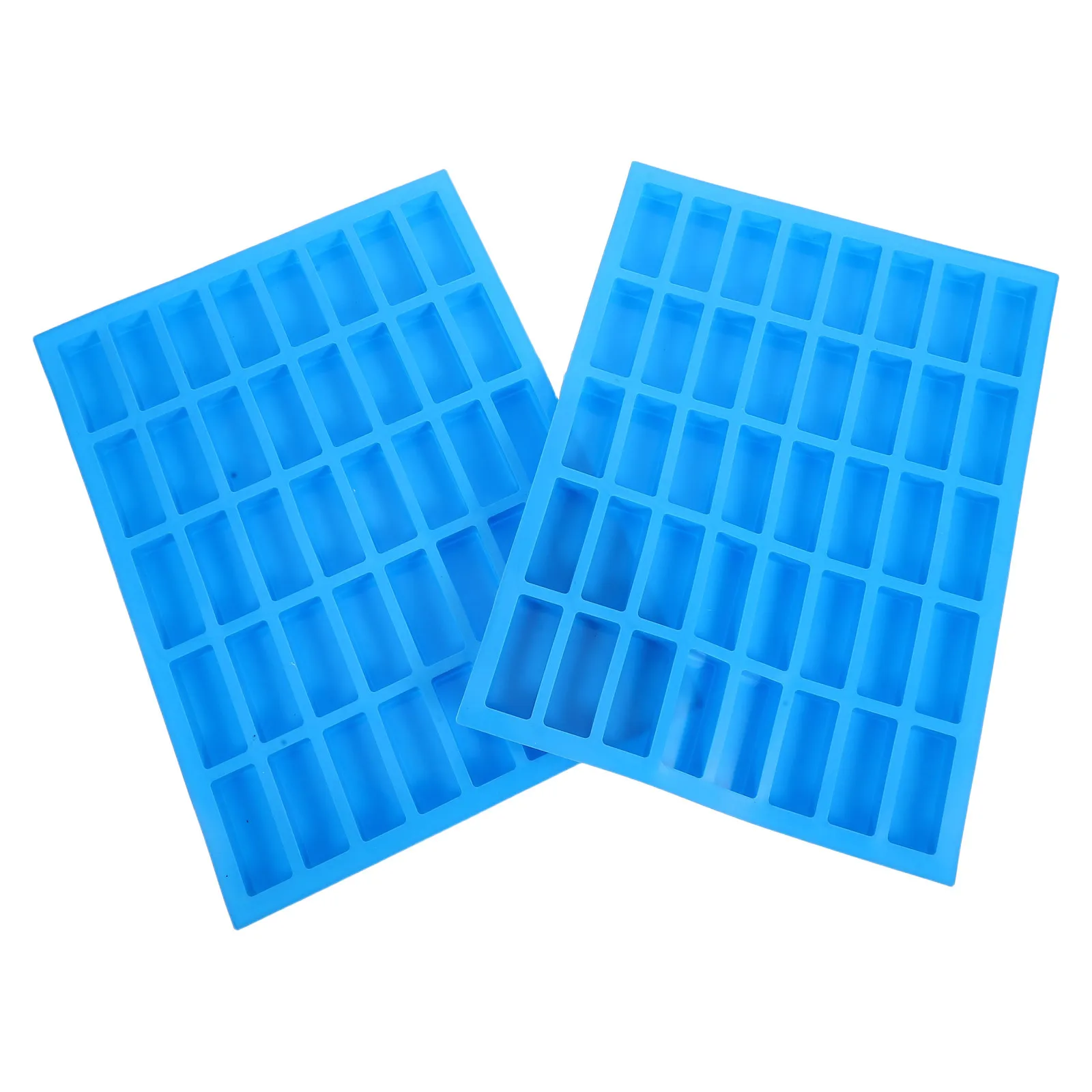 

2Pcs Rectangle Caramel Silicone Molds 40 Grids Chocolate Cake Pastry Baking Tray DIY Treats Family Gatherings Mini Cake Molds