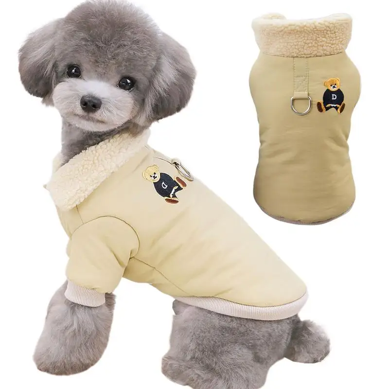 Cotton Winter Warm Dog Clothes Small Breeds Suit 2XL 3XL S M L XL Pet Clothes For Chihuahua Korean Style Coat For Dog Jackets