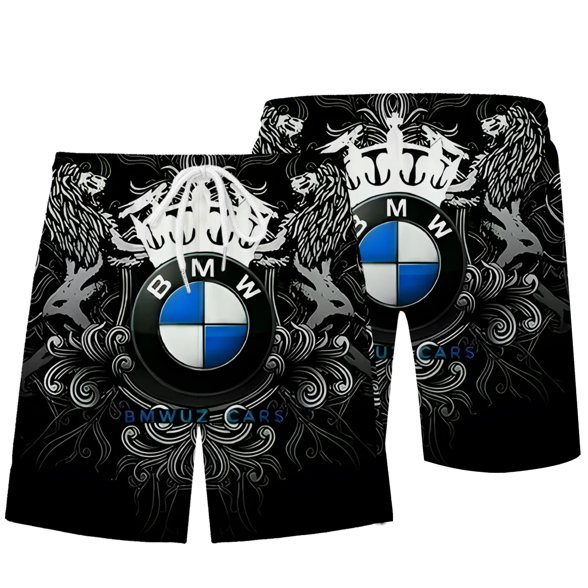 Men's BMW Summer Shorts 3D Printed BMW Fashion Design Clothing Elastic Band Fashion Leisure Hawaii Beach Shorts 2025 New Edition