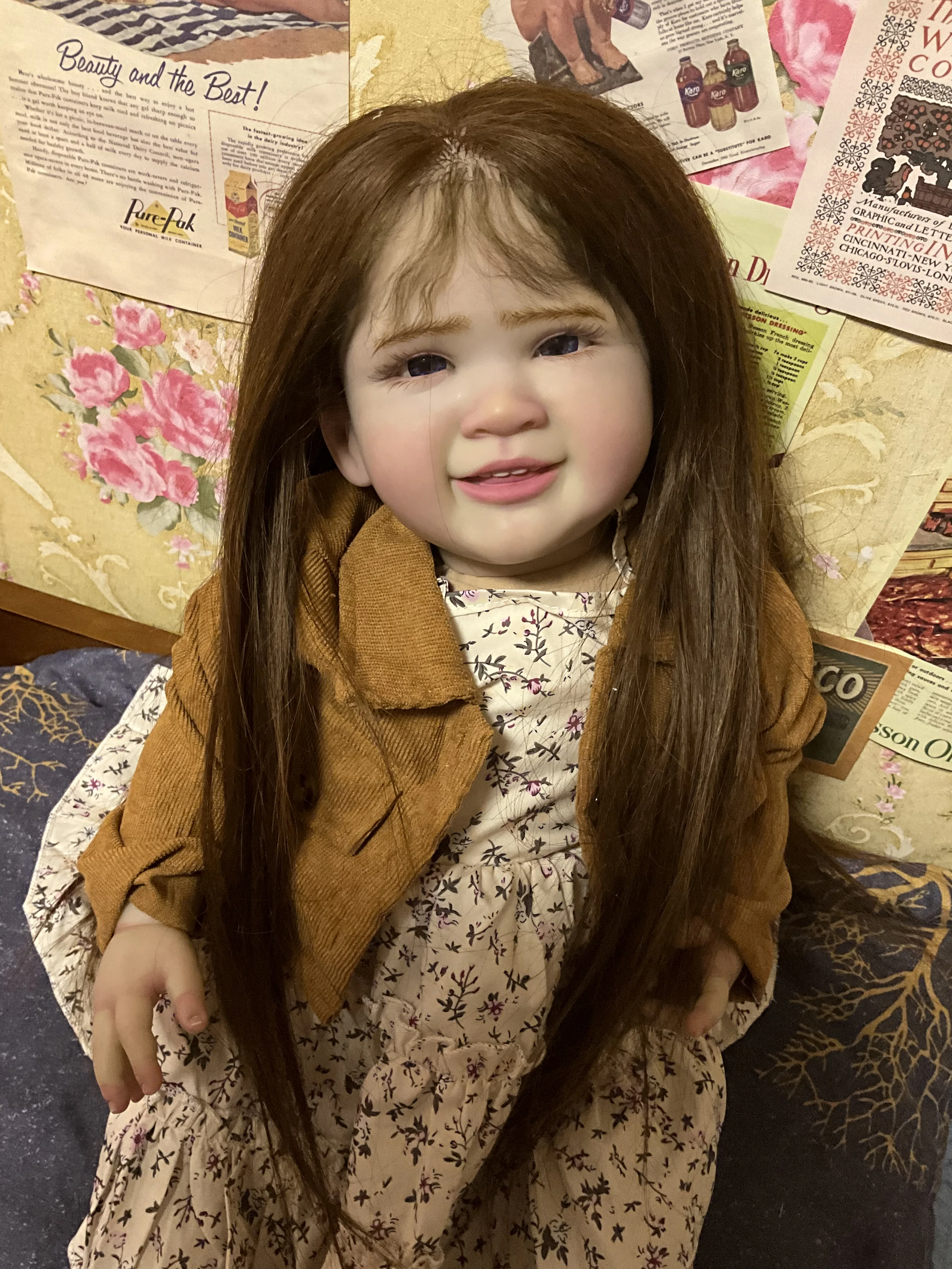 FBBD Custom Made By ShanShan 28inch Reborn Baby Renata Real Photos Huge Girl With Cute Dress Already Finished Doll