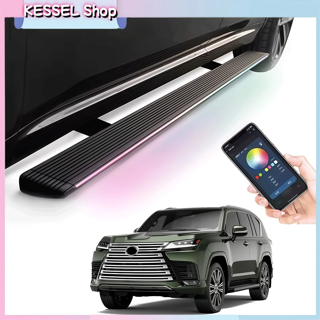 

Deployable Power Side Step with LED Light Electric Running Boards for Lexus LX600 LX 600 2022-2025 2026 Retractable Steps