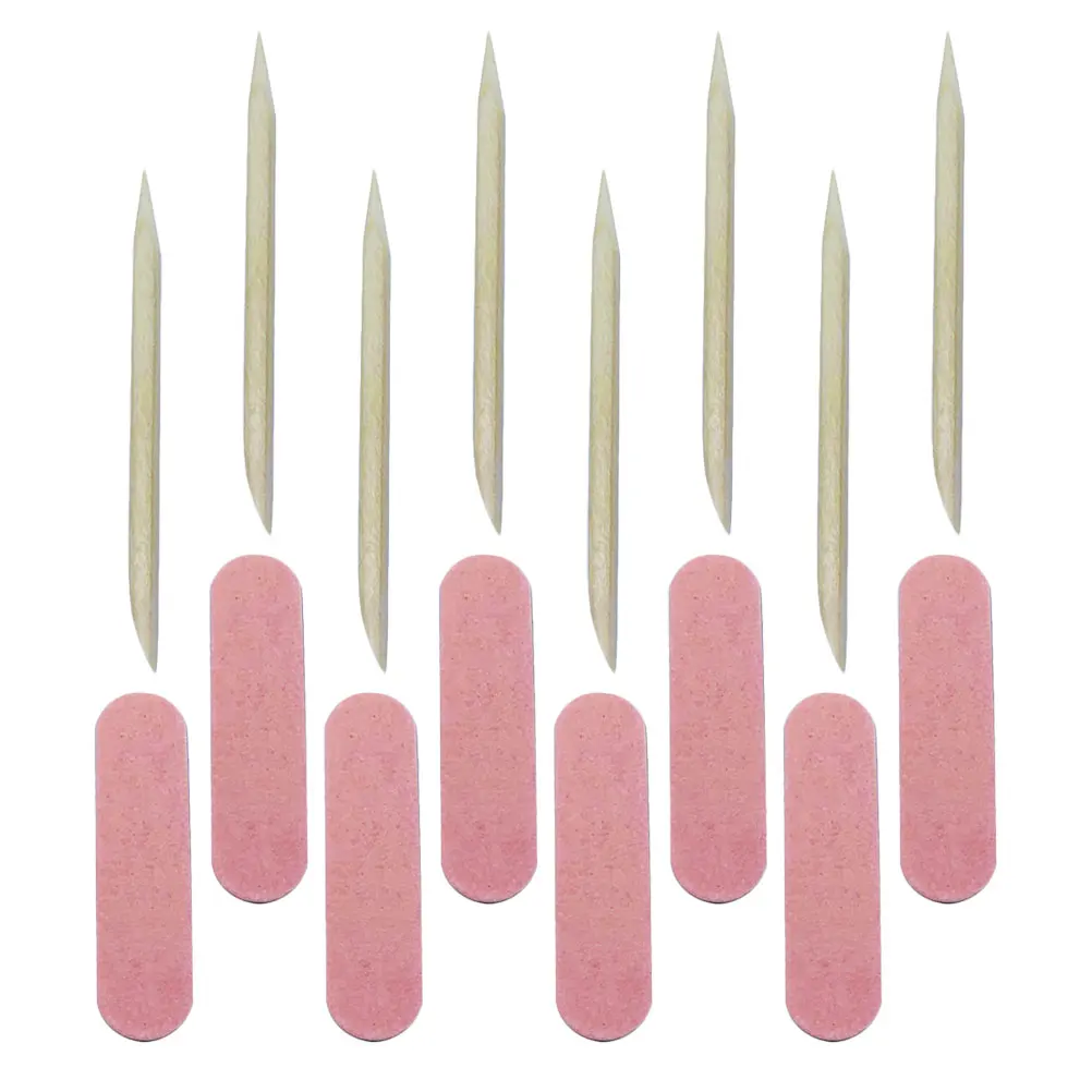 

100 Sets File and Cuticle Pusher Manicure Tools Nail Supplies for Techs Files Bulk Accessories