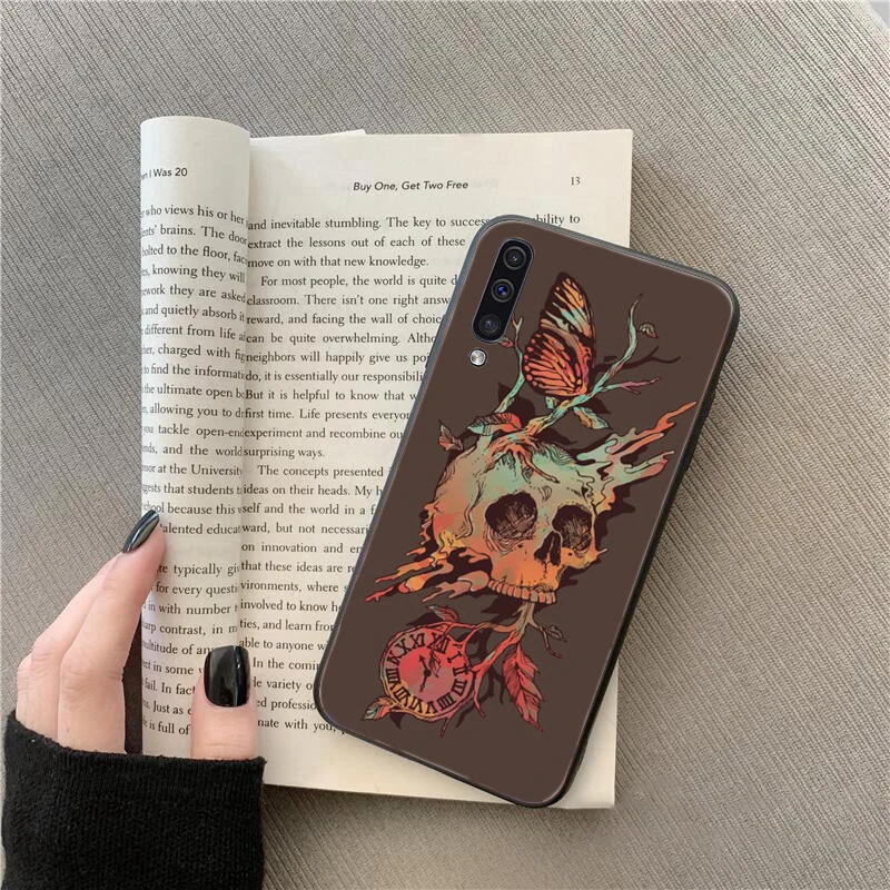 Skull Skeleton Tattoo Art Phone Case For Samsung Galaxy A13 A03 A12 A32 A71 A11 A21S A02 A52 A72 A51 A50 A70 A31 M31