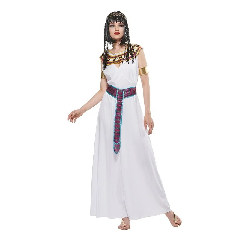 Ancient Egyptian Queen Halloween Costume for Women Cleopatra Cosplay Female Pharaoh Halloween Party Suit Carnival Easter Purim