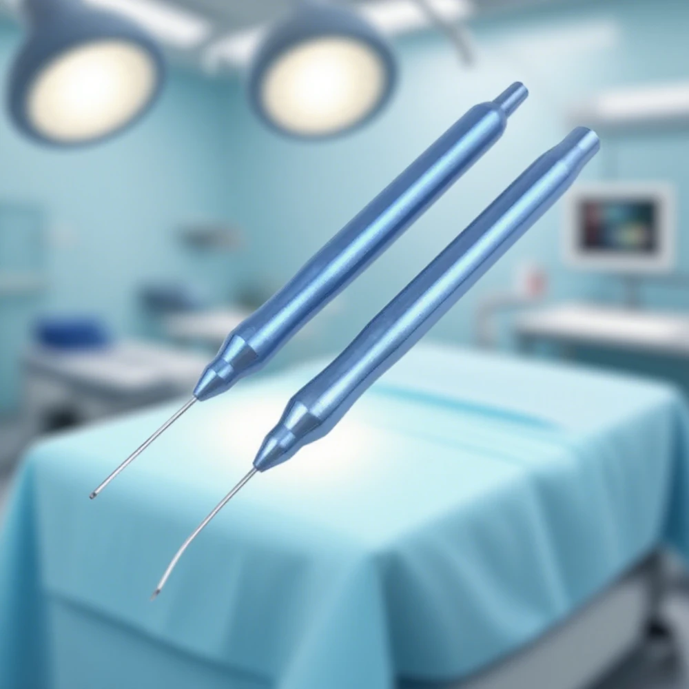 เครื่องมือผ่าตัดตาแบบใช้มือ 23G สำหรับการฉีด/ดูดของเหลวในตา สีทอง