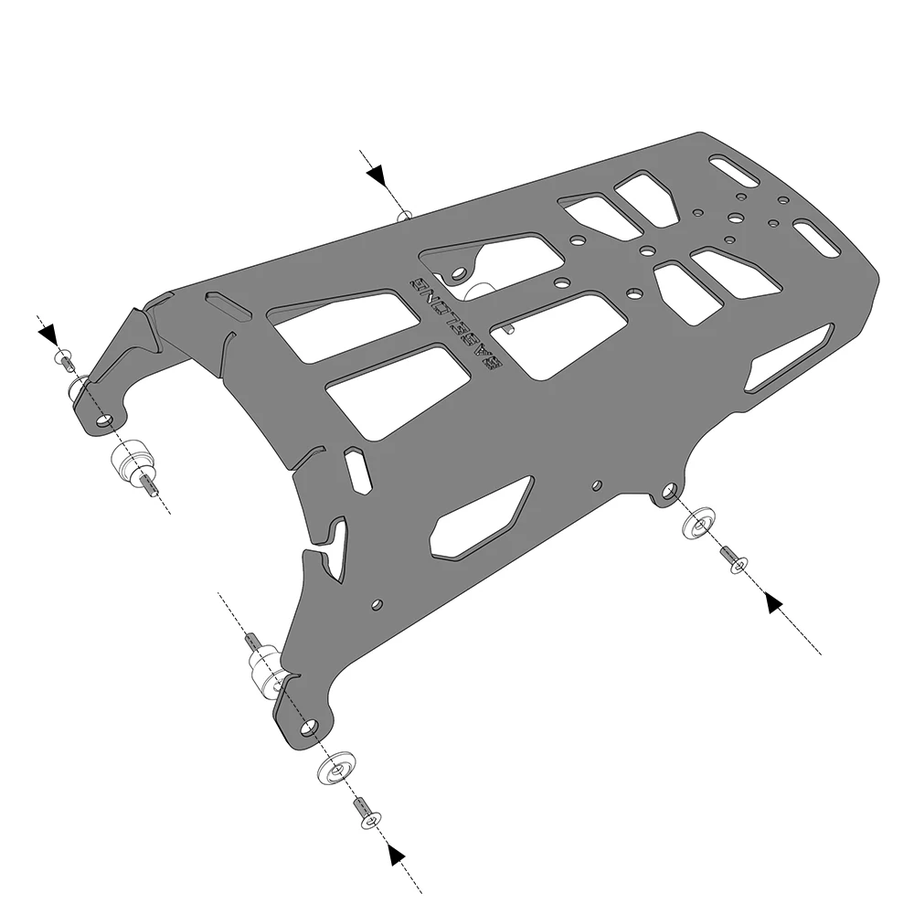 

For Yamaha Tenere700 2020 2021 2022 2023 Tenere 700 Motorcycle Rear Rack Luggage Rack Carrier Shelf Cargo Support Bracket 2024