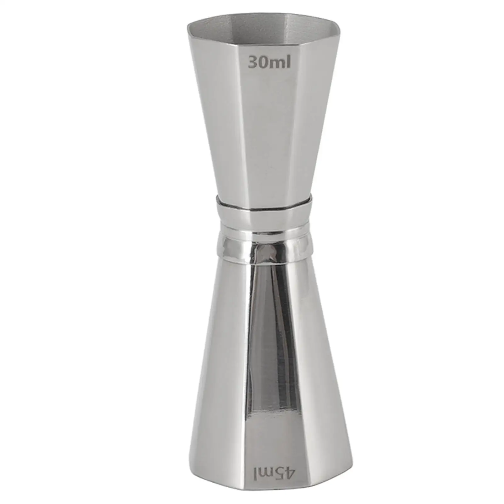 

30ml Octagonal Stainless Steel Cocktail Jigger with Scales - Double Measuring Cup for bartenders