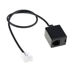 telephone Ethernet RJ45 8P8C male To RJ11 6P4C female Adapter Cable,Office Converter Cord Male To Female RJ45 to RJ11 Converter
