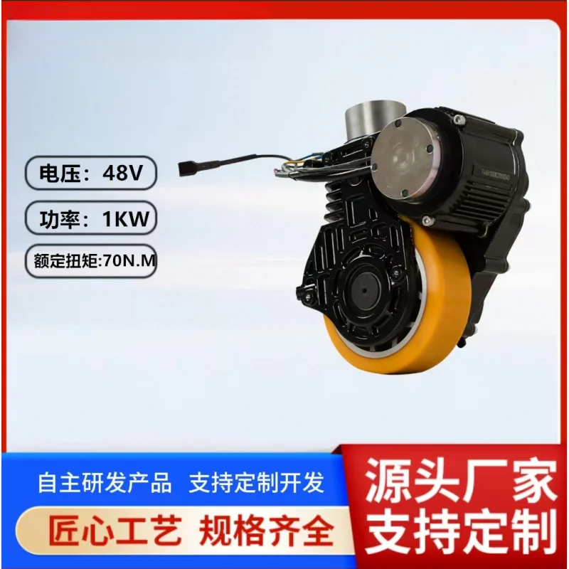 

DC Brushless Motor 1KW Electric Ground Bull Hydraulic Hand Truck Forklift 160 Drive Wheel with Electromagnetic Brake