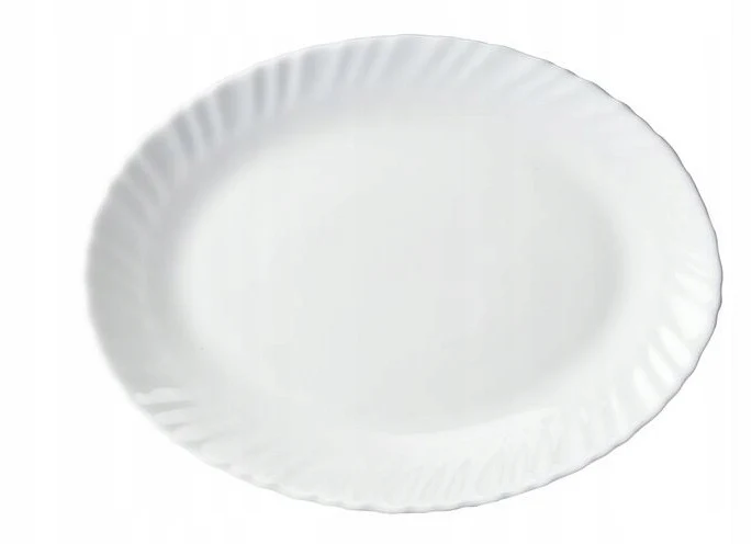 25cm Bianco Ovale porseleinen witte schotel