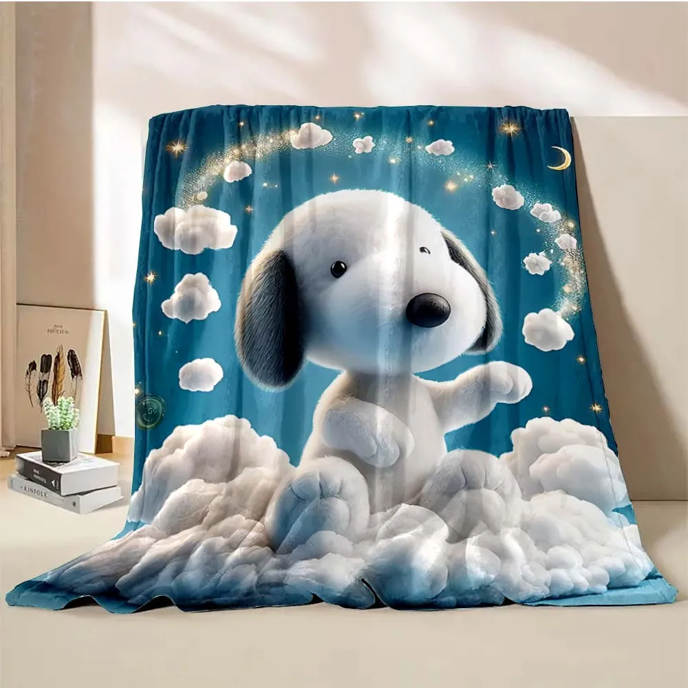 Coperta per cani Snoopy americana morbida e soffice coperta di cartone animato king size coperta di lusso per bambini ragazzo adulto divano letto