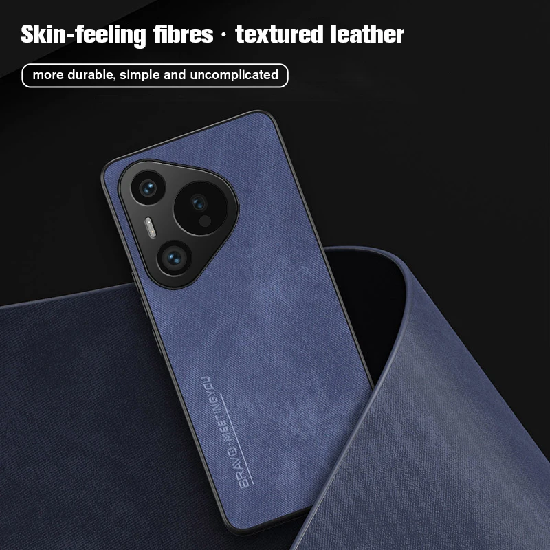 Skin Felling Fibre Leather Case For Huawei Pura 70 2024 6.6inch Phone Shell Pura70 Ultra Pro Plus 70Ultra 70Pro Pura70pro+ hauwe