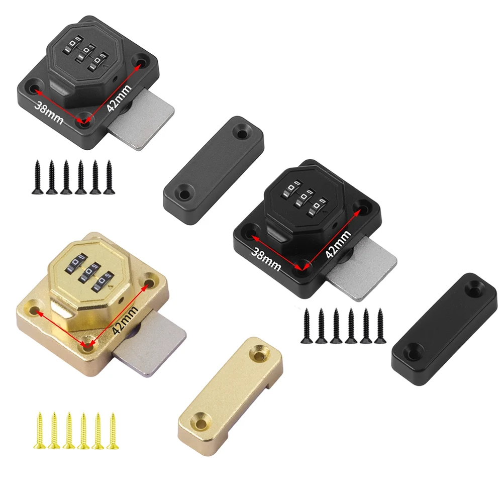 3 Digit Security Password Long-lasting Zinc Alloy Combination Lock For Cabinets, Drawers & Wardrobes Home Hardware Locks