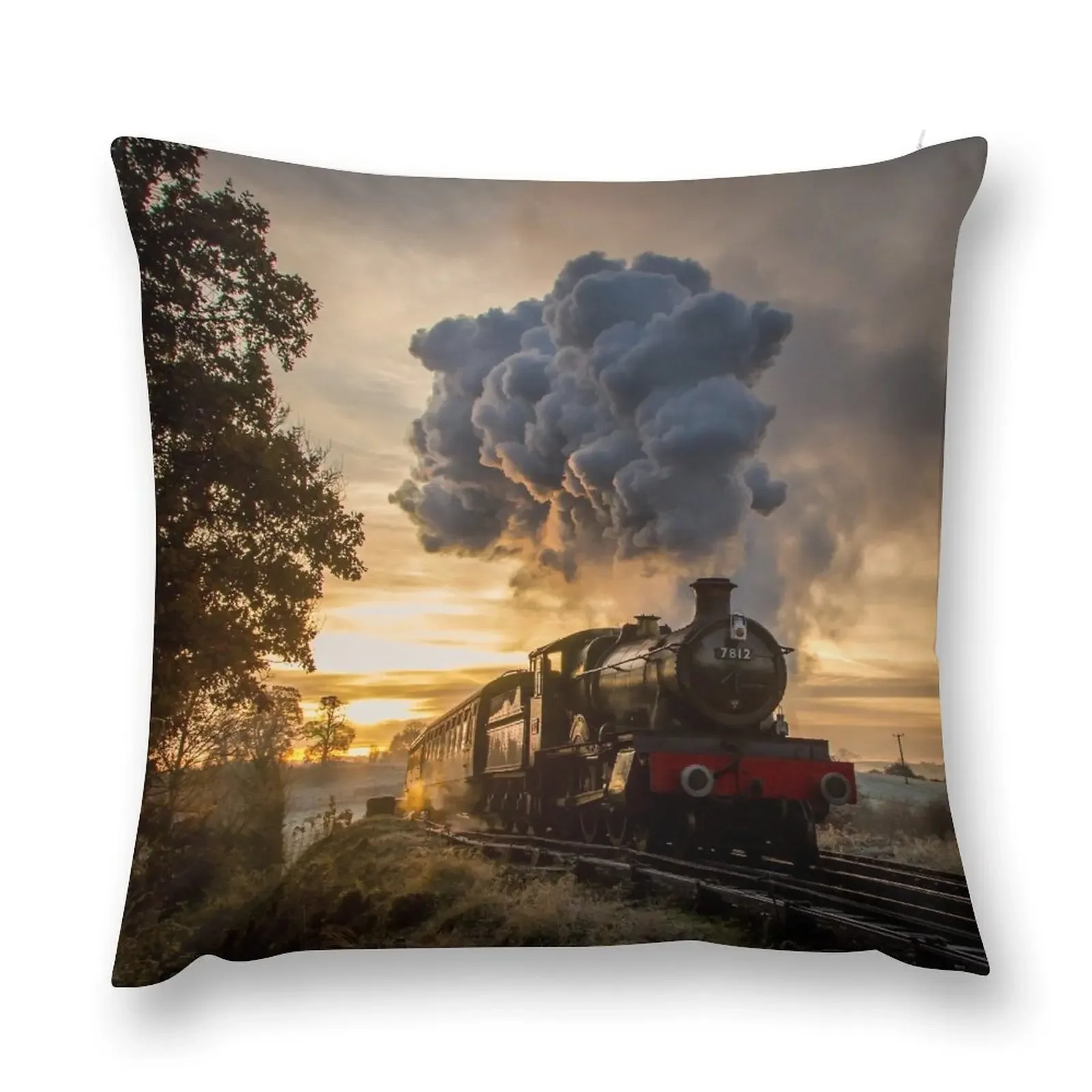 

Early morning steam Throw Pillow Pillow Decor Covers For Sofas Decorative Cushion Cover Christmas Pillowcase pillow