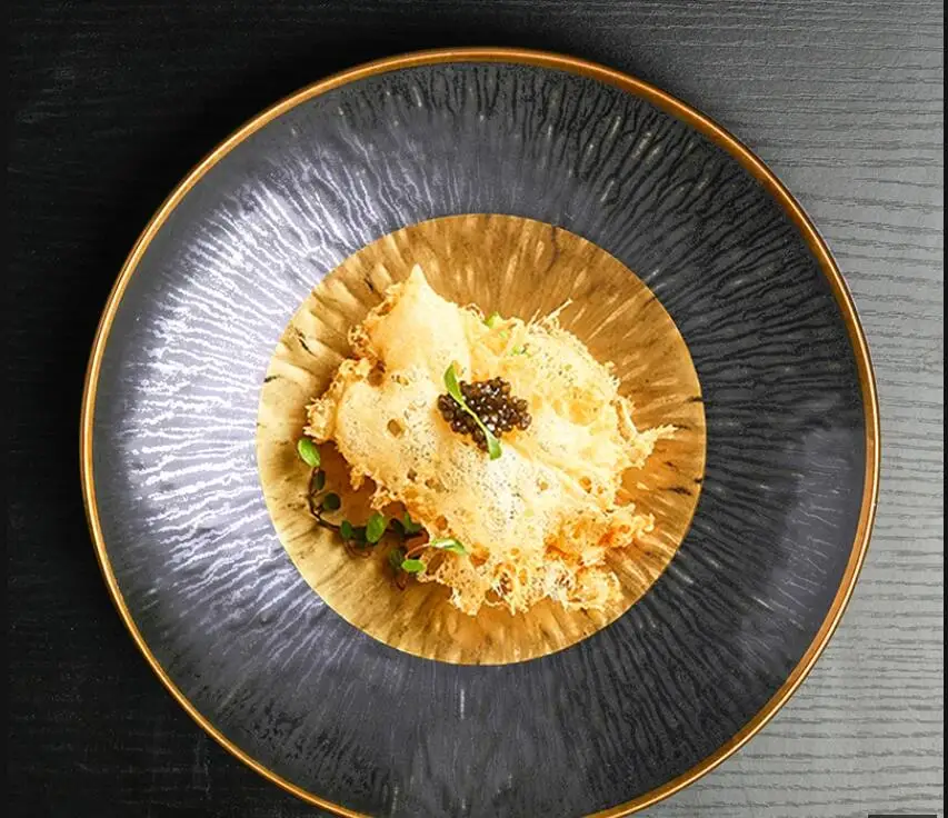 

Японская посуда в стиле ретро, отель, ресторан, салат, десертная тарелка, украшение для гурманов, домашняя кухня, керамика