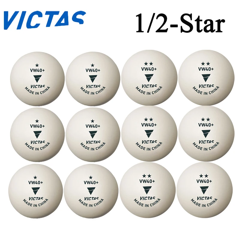 

VICTAS VW40+ Table Tennis Balls 1/2-star ABS New Material Durable Premium Ping Pong Balls Competition Training Ball 50/100pcs