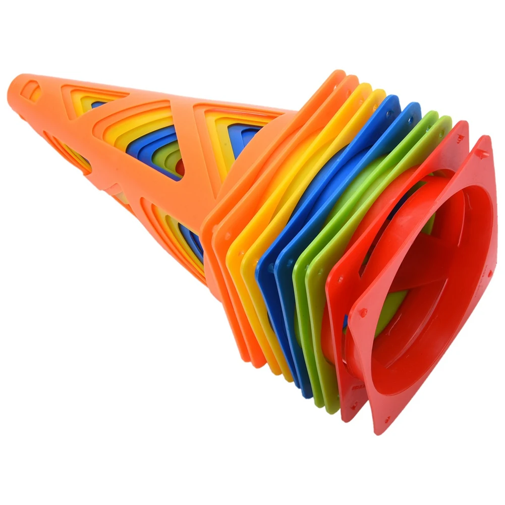 B93B-20X cones de treinamento de futebol dobrável à prova de vento marcador cones agilidade para treinamento de basquete de futebol ao ar livre