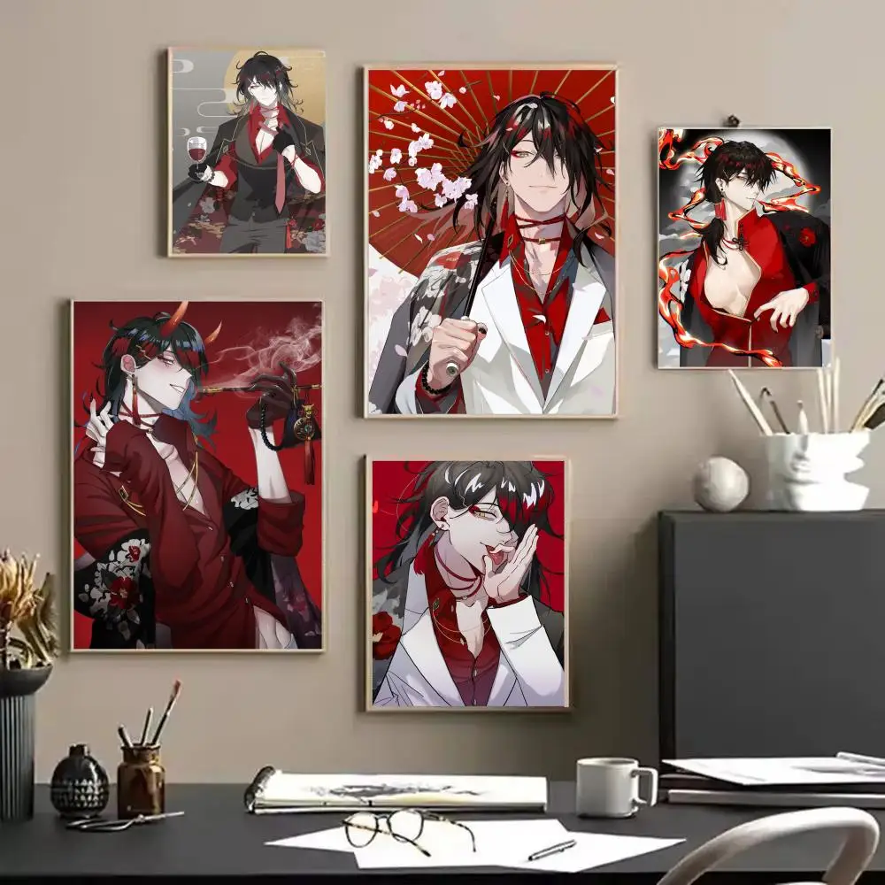 Póster de Vtuber V-Vox Akuma, arte HD para el hogar, Bar, cafetería, cine, decoración de cine, impresión Vintage DIY para Un