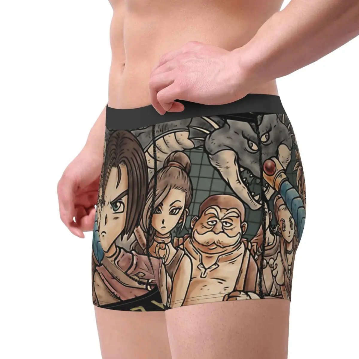 Dragon Quest Dragonlord Game Legendary Heroes Underpants Homme Panties Male Underwear Print Shorts Boxer Briefs