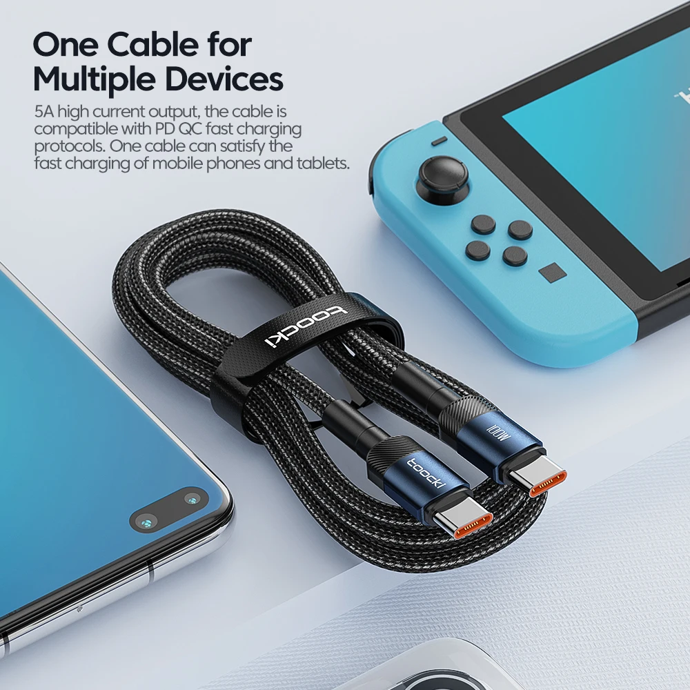 PD 60W 100W USB C to USB Type C Cable Fast Charge Data Cable For Iphone 15 16 Huawei Samsung Xiaomi tipo c