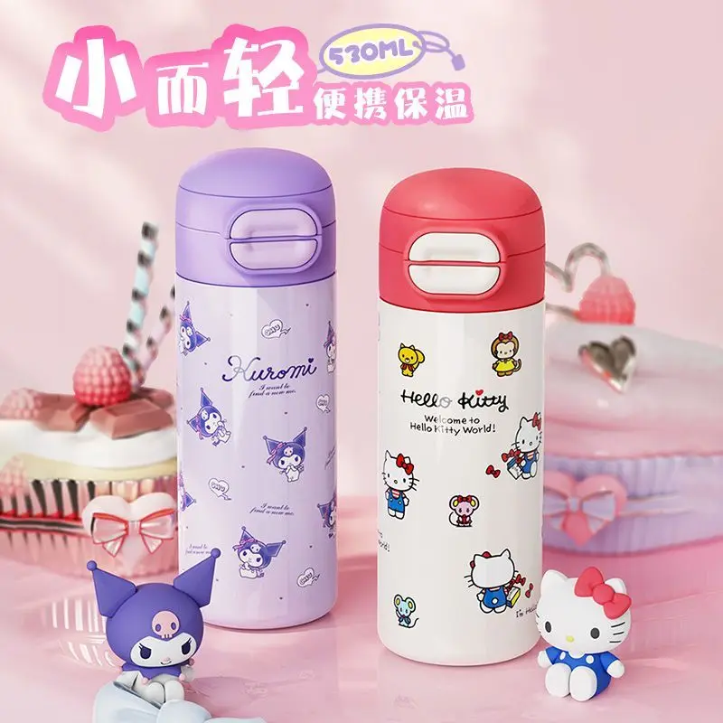 316Sus سانريو كوب عازل مرحبا كيتي سينامورول كورومي Kawaii مستقيم شرب كوب جودة عالية عالية المظهر فتاة هدية