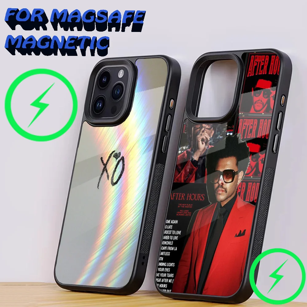 The W-Weeknd XO Phone Case For iPhone 16,15,14,13,12,11,Plus,Pro,Max Mini Magsafe Magnetic Wireless Charging