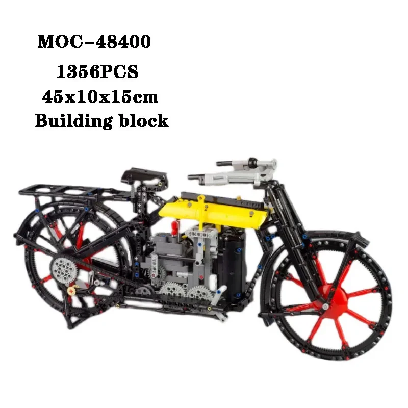 

Building Block MOC-48400 Super Motorcycle Model Toy Assembly Adult and Children Puzzle Education Toy Birthday Christmas Gift