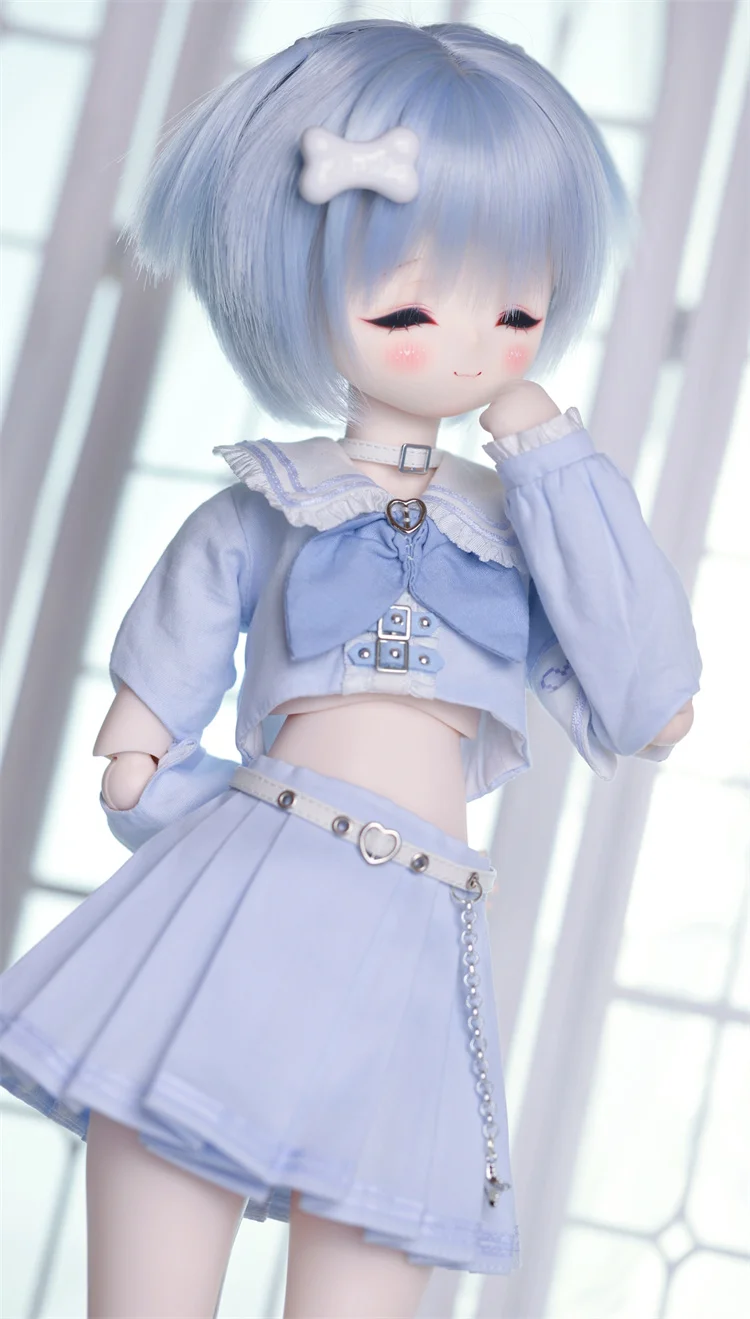 MSD MDD 1/4 BJD Doll Clothes BJD Accessories Pink Blue Black Skirt Top Outfit Sweet Doll Dress Up Gift Diy Clothes