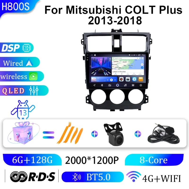 

For Mitsubishi COLT Plus 2013-2018 Car Multimedia Player Android Car Player GPS WIFI Carplay 4G Car Radio Navigation Stereo