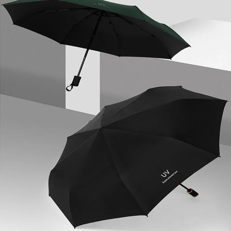 Anti-UV Rain Sun Umbrella Mini Folding Automatic Umbrella Fashion Portable Windproof Light Women Men Children Parasol Umbrellas