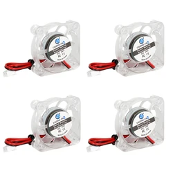 3D 프린터 냉각 선풍기 투명, 4010 송풍기, 40x40x10mm 유압 베어링, 브러시리스 DC 12v 24v 쿨러 팬, 3D 인쇄용, 4 개