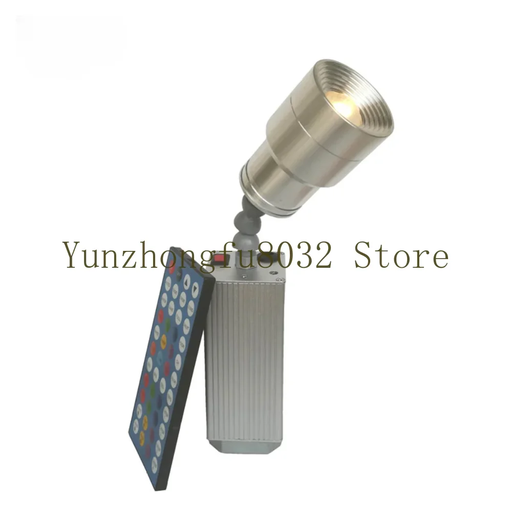 1pcs 2in1 cold +warm white led pin spot light zoom with battery