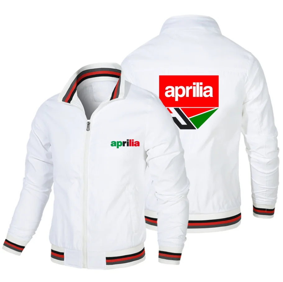 2023Spring and autumn high quality men's jacket trend new Aprilia car logo printed men's Jacket breathable men's top