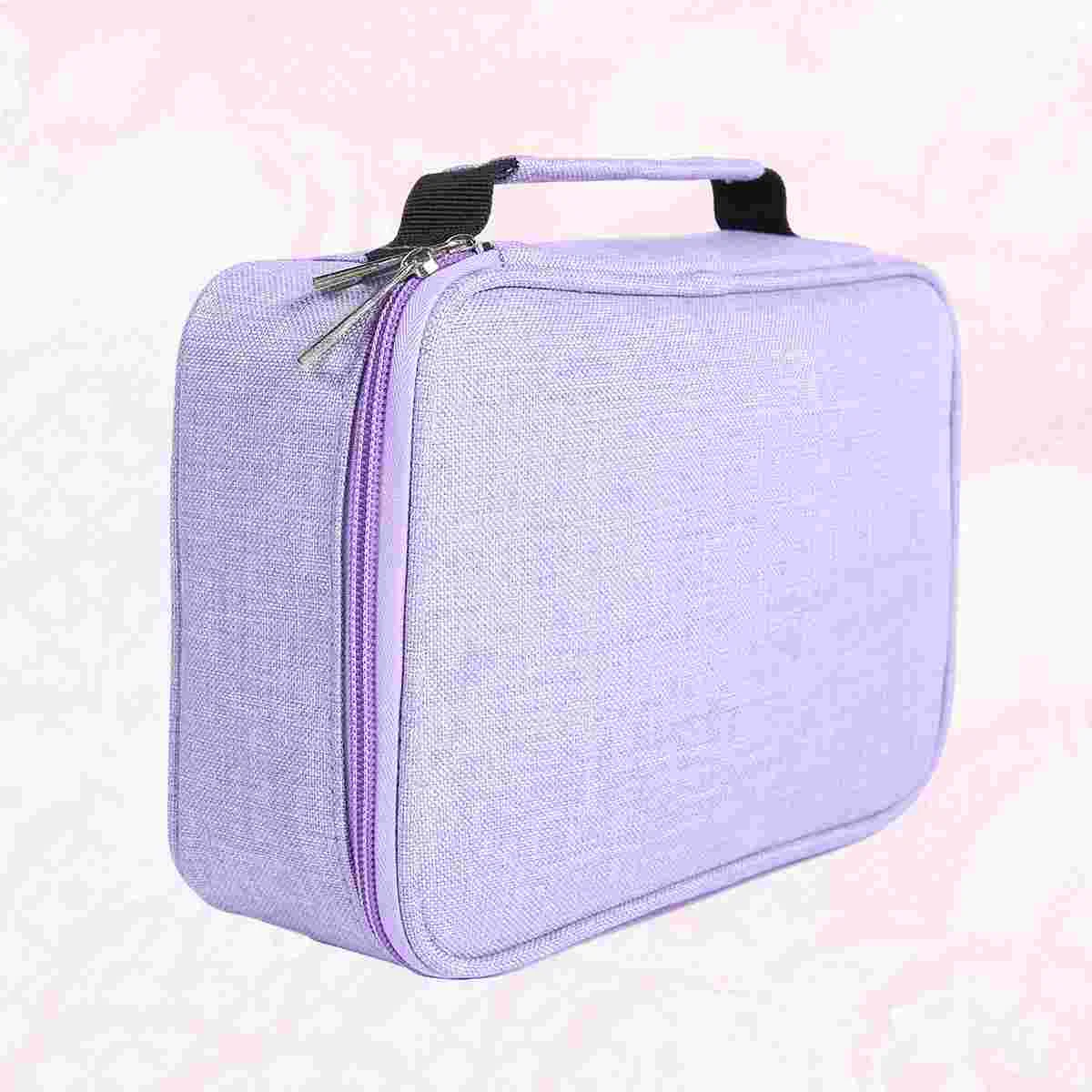 

72 Holes Pencil Bag Canvas Case Girl Bags Drawing Supplies High Capacity Travel