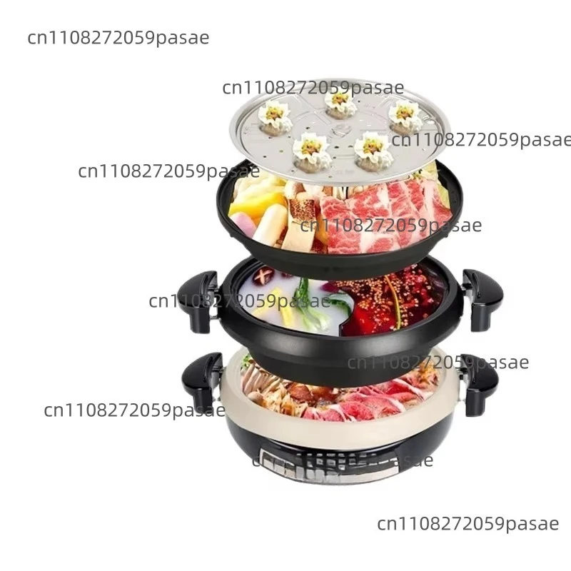 Mechanical split electric hot pot EP-LAH15/PEH20/RAH/PVH30C multi-functional frying barbecue cooking