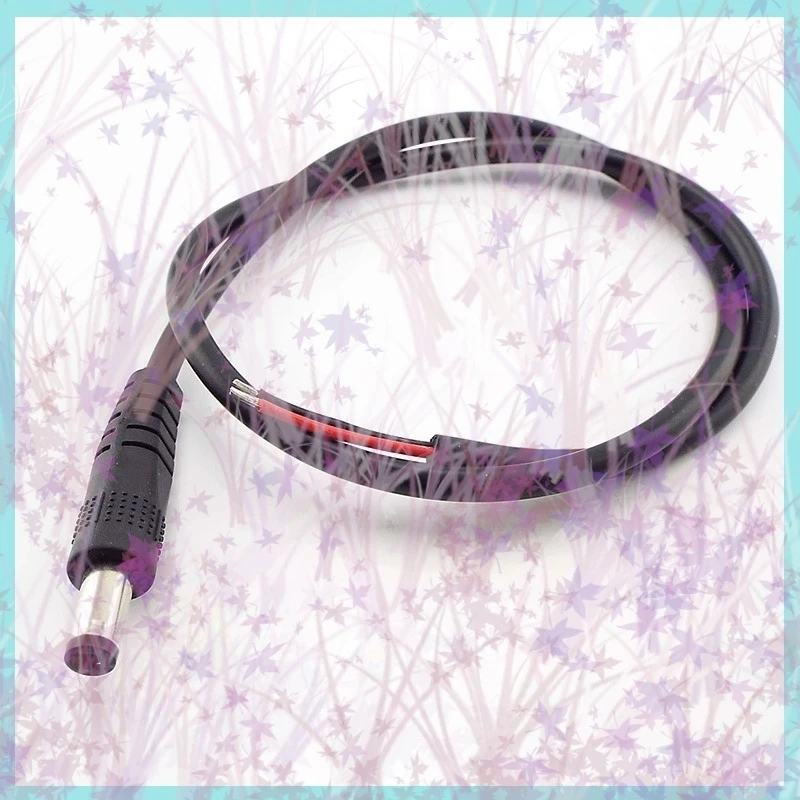 0.5/1/2/3M DC male Power Pigtail Cable 5.5x2.1mm Male Female Jack Cord DC Connector For CCTV Security Camera Moniter Solar B2